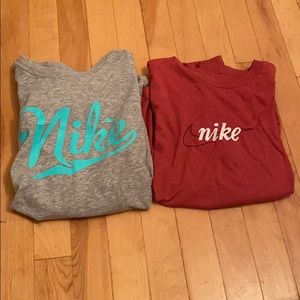 two Nike T-shirts